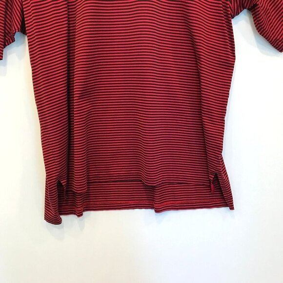 Polo Golf by Ralph Lauren Men's 2-Button Striped Polo Shirt Sz XXL in Red, Black - Picture 6 of 14